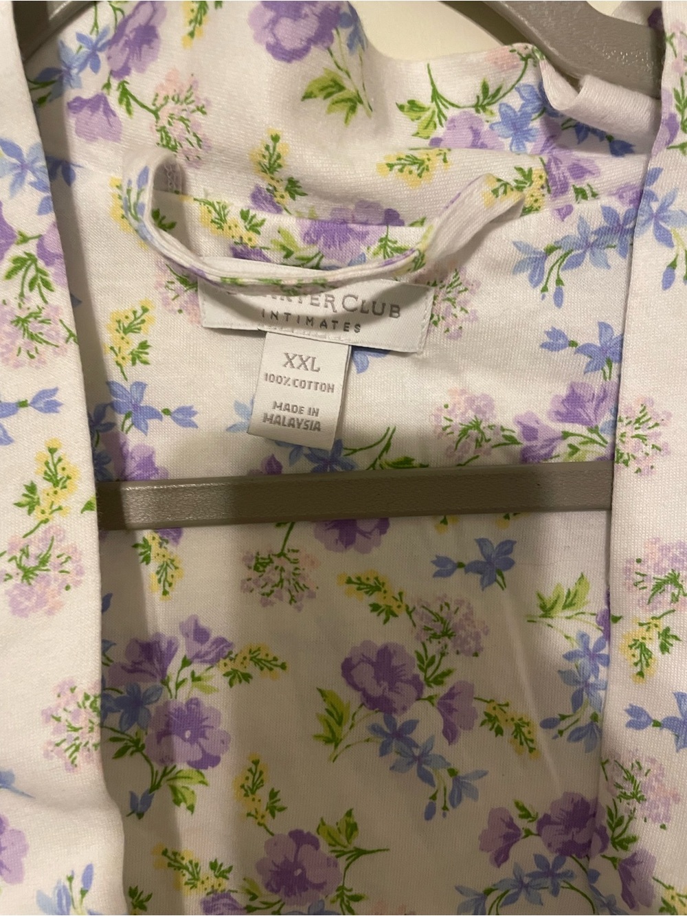 Charter Club NWT Floral Short Robe Women’s 2XL - Picture 4 of 6